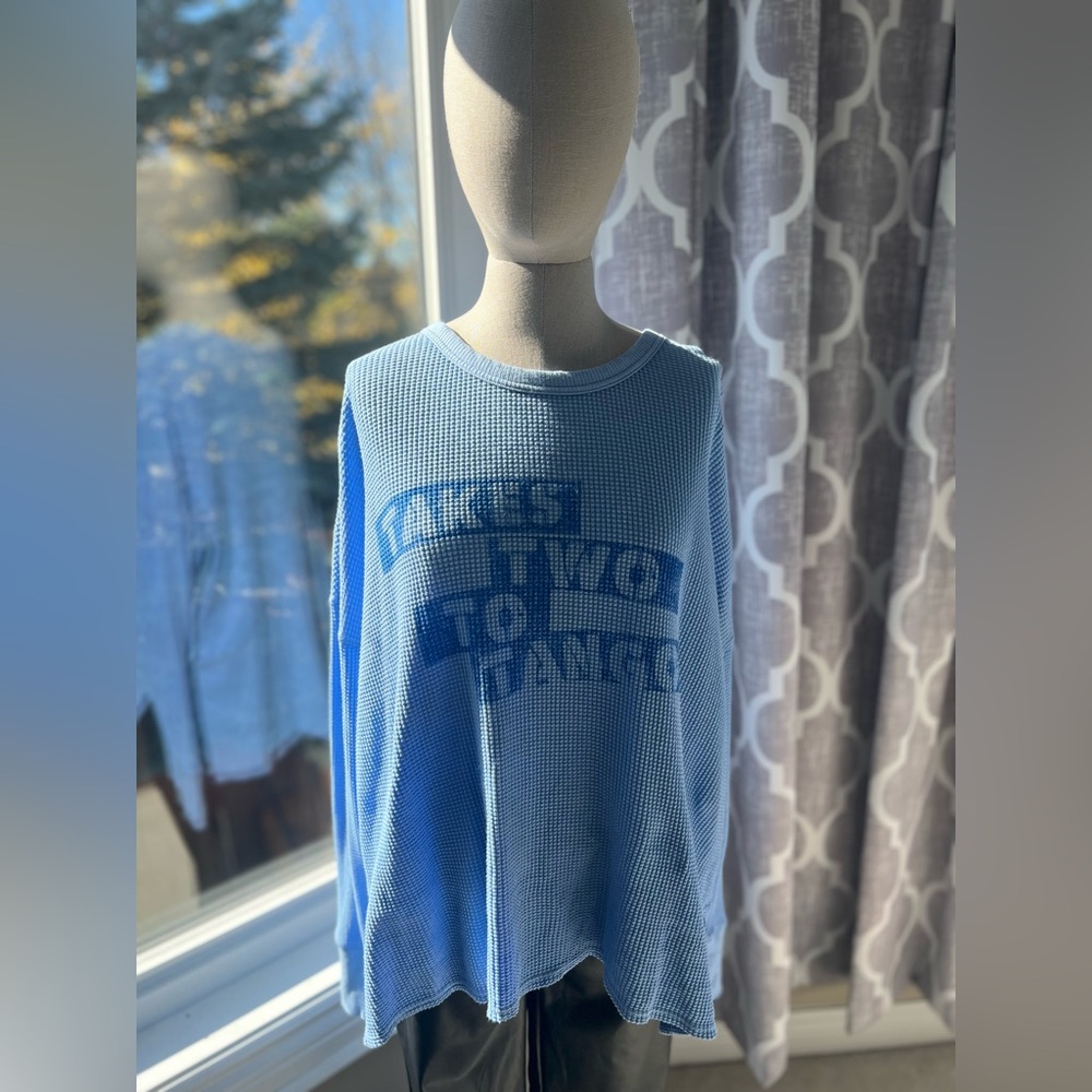 Aerie Light Blue Crew Neck Sweater
